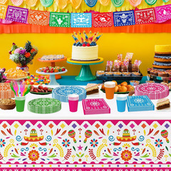 Mexican Fiesta Party Decorations Tablecloth, Fiesta Cinco De Mayo Party Supplies