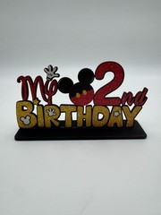 Mickey Mouse 2nd Birthday Party Centerpiece & Cupcake Stand Decoration Set