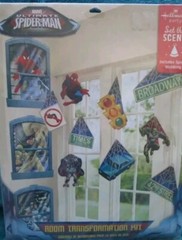 Birthday Party Marvel Ultimate Spiderman Room Transformation Kit New Decoration