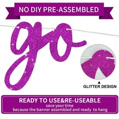BEISHIDA Purple Go Shawty It’s Your Birthday Banner – NO DIY – Hip Hop