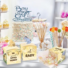 24pcs Winnie Baby Shower Decorations, Pooh Party Decorations, Baby Shower Tab…