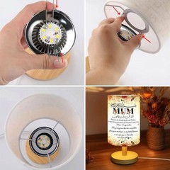 Personalized Islamic Mum Table Lamp Muslim Mom Mothers Day Eid Ramadan Gift LED!