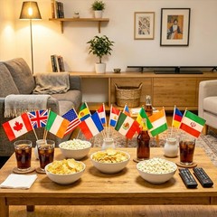 Soccer Flags Bunting Banner, World Flags Banner Decorations 48 Countries Inte…