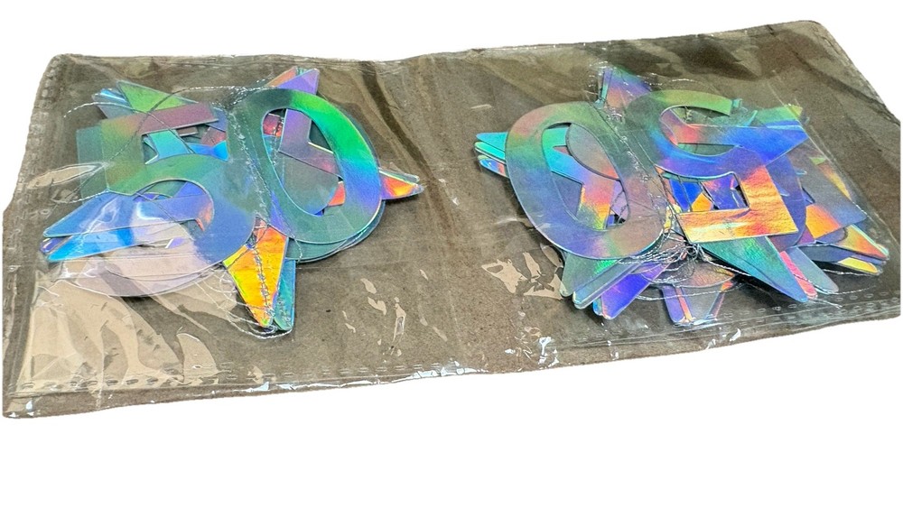 Iridescent 50th Birthday Garland
