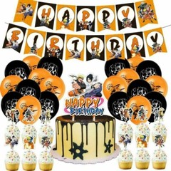 Naruto Shippuden Birthday Party Supplies,Anime Theme Birthday Party Decorate Set
