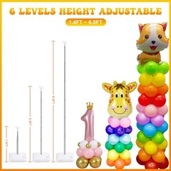 IDAODAN 2 Set Balloon Column Kit and Balloon Pump , Balloon Column Stand with…