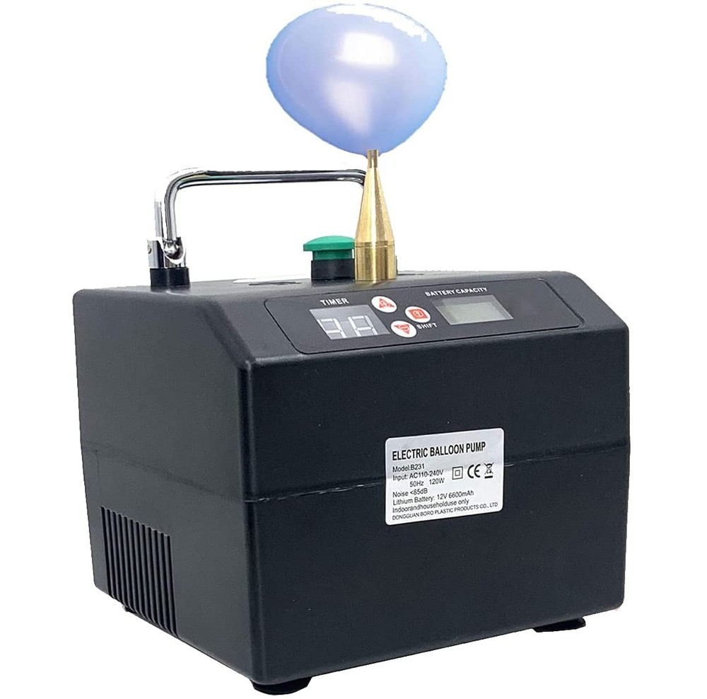 Inflator Digital Timer Balloon Inflator Machine, Portable Balloon Pump Profes…