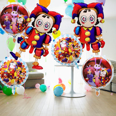 Amazing digital circus BALLOON Party Supplies birthday decoration cupcake topper