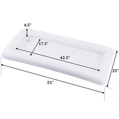 Zcaukya 4 Packs Inflatable Serving Bar, Ice Serving Buffet Salad Cooler, Sala…