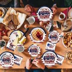 Patriotic 250th Anniversary Kit, 180Pcs, Serve 60 Guests