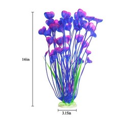 Artificial Plants Decoration Ornament for Fish Tank Aquarium Plastic Plants T…