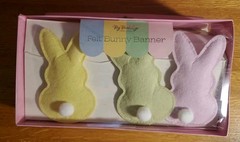 My Mind’s Eye 6 Ft. Puffy Easter Bunny Rabbits Spring (12ct) Felt Banner