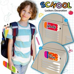 60 Pack Colorful Pencils Paper Cutouts Name Tags Back To School Classroom Decor