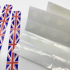 100x Union Jack Paper Chains with Glue Dots – Party Craft Decorations – New