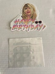 Taylor swift Birthday Banner 24 Cupcake Toppers 16 Balloons 6 Swirls& Backdrop