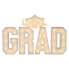 Graduation Decorations, Light Letters, GRAD Light Letters Kit Freestanding