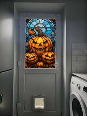 Halloween Party Window Stickers Decoration Evil Pumpkin Window Sticker Decal