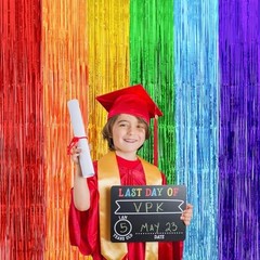 Rainbow Party Decorations, Thicken 2 Pack 3.2 x 8.2 FT Pride 6.6 x 8.2 FT
