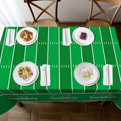Football Party Tablecloths – 2 Pack Disposable Plastic for Themed Celebrations