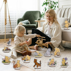 The Winnie Bear Wooden Table Centerpieces for Birthday Party/Baby Shower Decorat
