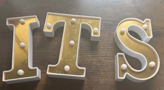 battery operated baby shower decor lighted letters it’s a girl