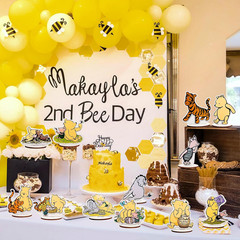 The Winnie Bear Wooden Table Centerpieces for Birthday Party/Baby Shower Decorat