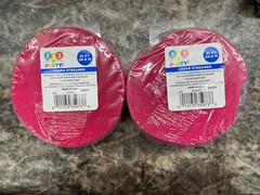 2 Pack 321 Party Crepe Party Streamers 81 ft Each Pink