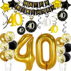 40th Birthday Decorations for Men Women 40th Birthday Party Decor 40 Years Old B