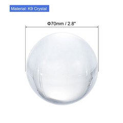 70mm/2.8″ K9 Crystal Ball Decorative Ball w Box Clear
