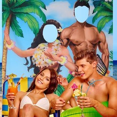 Hawaiian Luau Party Decorations Tropical Luau Couple Photo Props Hawaiian Alo