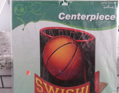 Hallmark Party Express Tabletop Basketball Centerpiece, Birthday Party, Sealed,