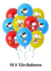 Peanuts Snoopy Themed Birthday Party Decorate Kit Banner Balloons Cake Toppers