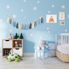 Boho Yarn Tassel Garland – Handmade Wall Hanging Decor for Nursery, Baby Show…
