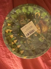 St. Patrick’s Day Shamrock Leprechaun Party Supplies Set Banner Mask Plate