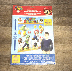 Nintendo Super Mario Bros Scene Setters Wall Decorating Kit for BIrthdays NEW
