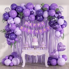 Purple Decorations for with Metallic Dark Pastel Purple Confetti Foil Balloon…