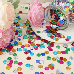 MARFOREVER Multicolor Sparkle Foil Confetti, Glitter Round Confetti Birthday …