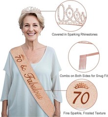 70Th Birthday Decorations for Women,32Pcs Back in 1956 Birthday Party Decoration
