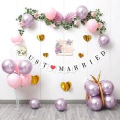 50pcs 12″ Multicolor Latex Metallic Balloons Foil Letter Balloon for Party Décor