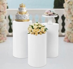 Round Dessert Table Cover Cylinder Pedestal Cover Party Decoration Prop Party