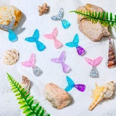 36 Pcs Mermaid Tail Cake Cupcake Toppers Mermaid Tail Figures Cake Decorations