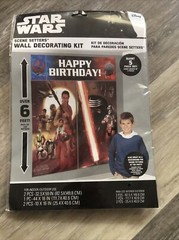 Star Wars The Force Awakens WALL POSTER Decoration Kit Scene Setter Birthday