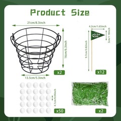 Golf Party Table Decorations Centerpieces Set with 2 Metal Golfing Basket 50 …