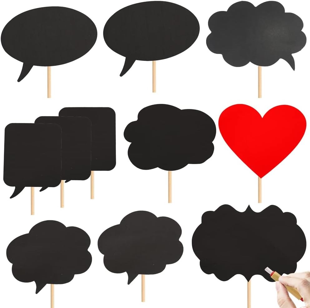 11pcs Large Size Blank Photo Booth Props Signs for all kinds of parties