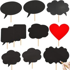 11pcs Large Size Blank Photo Booth Props Signs for all kinds of parties