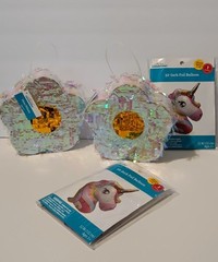 Way to Celebrate! 52″ Multi-Color Unicorn Shaped Birthday Mini Piñata 5″. Set
