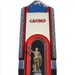 SP13514 Atlantic City Casino Caesar Statue New Jersey Cardboard Cutout Standee S