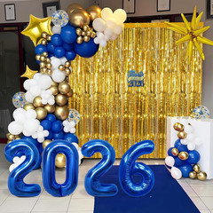 Graduation Balloon Garland Arch Kit for Graduation Decorations Class of 2026 – B