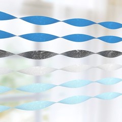 6 Rolls 1.8 Inch x 82 FT Blue Silver White Crepe Paper Streamers Party Decor
