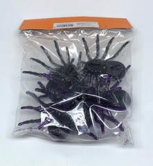 Hyde And Eek Target Halloween Decor Spiders Purple Silver Sparkle New In Bag